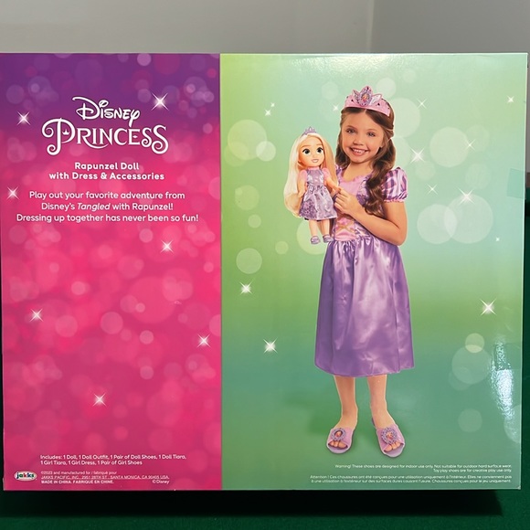 Disney Princess Rapunzel Toddler Doll with Child Size Dress and Accessories - Picture 2 of 12